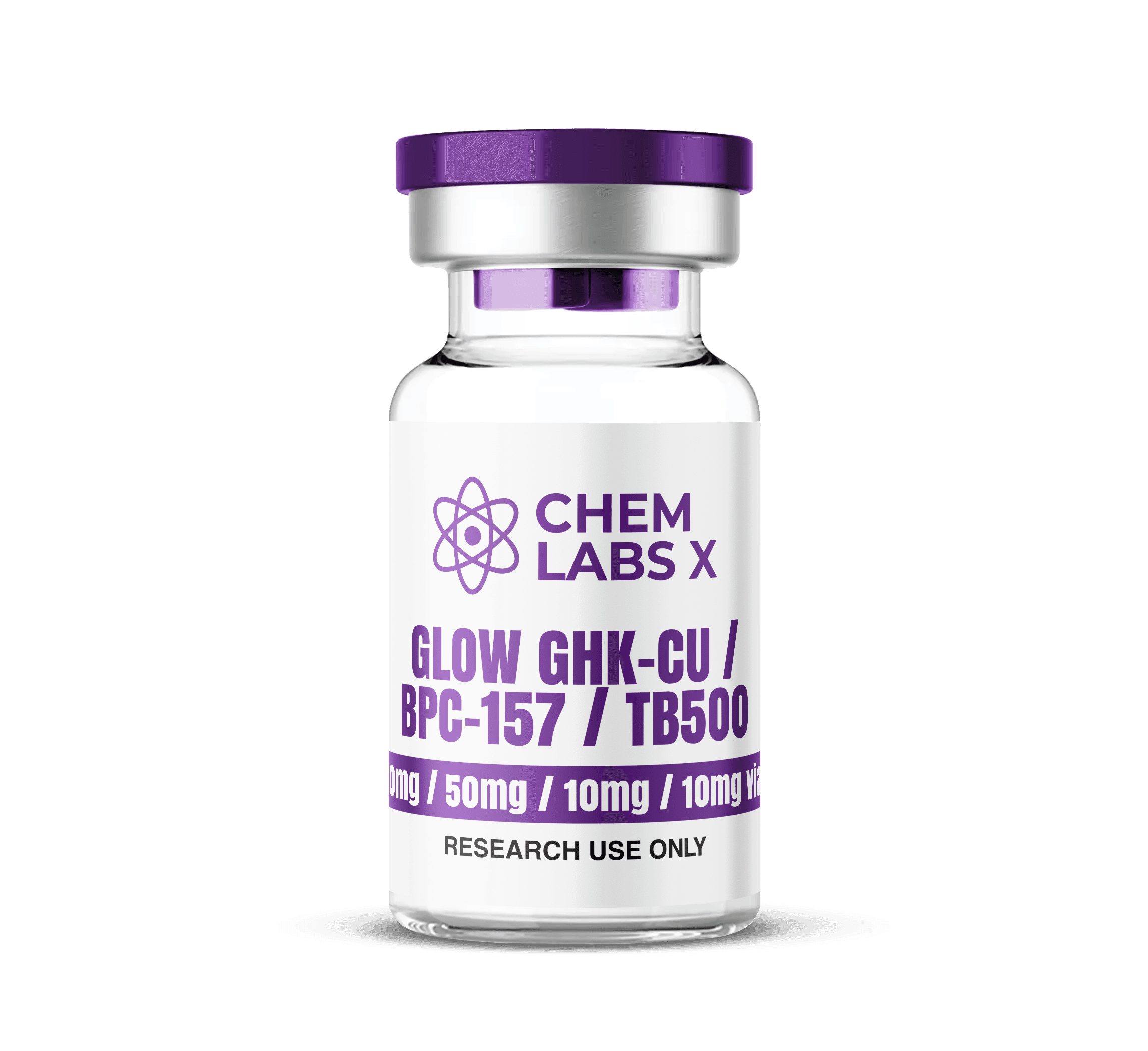 Glow 70mg GHK-CU (50mg) / BPC-157 (10mg) / TB500 (10mg)